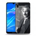 Дизайнерский пластиковый чехол для Huawei Y6 (2019) Альберт Эйнштейн