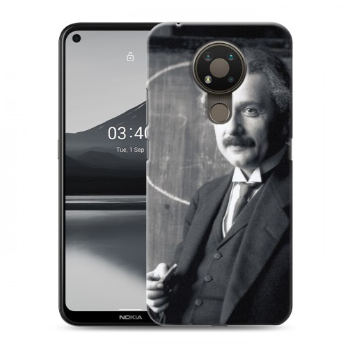 Дизайнерский силиконовый чехол для Nokia 3.4 Альберт Эйнштейн