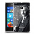 Дизайнерский пластиковый чехол для Microsoft Lumia 435 Альберт Эйнштейн