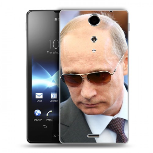 Дизайнерский пластиковый чехол для Sony Xperia TX В.В.Путин