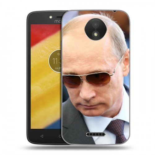 Дизайнерский пластиковый чехол для Motorola Moto C Plus В.В.Путин