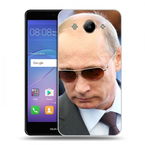 Дизайнерский пластиковый чехол для Huawei Y3 (2017) В.В.Путин