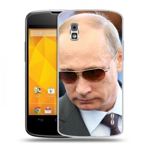 Дизайнерский пластиковый чехол для LG Google Nexus 4 В.В.Путин