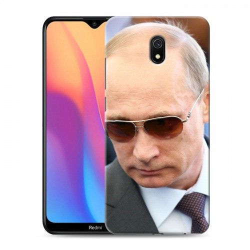 Дизайнерский силиконовый с усиленными углами чехол для Xiaomi RedMi 8A В.В.Путин