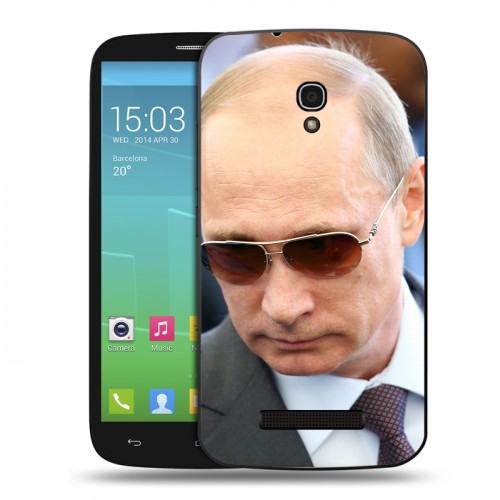 Дизайнерский пластиковый чехол для Alcatel One Touch Pop S9 В.В.Путин