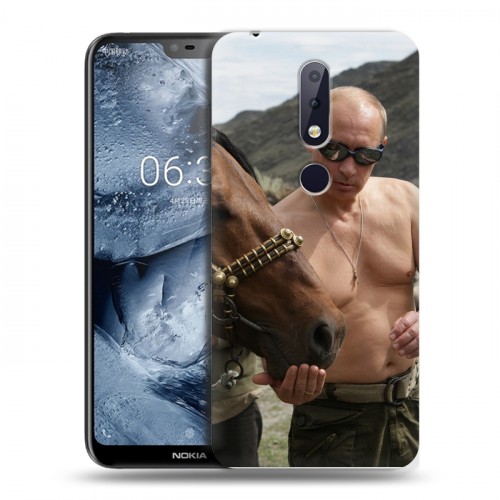 Дизайнерский пластиковый чехол для Nokia 6.1 Plus В.В.Путин