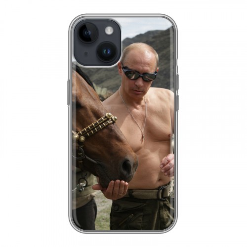 Дизайнерский пластиковый чехол для Iphone 14 В.В.Путин