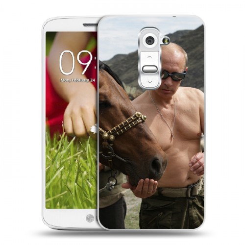 Дизайнерский пластиковый чехол для LG Optimus G2 mini В.В.Путин