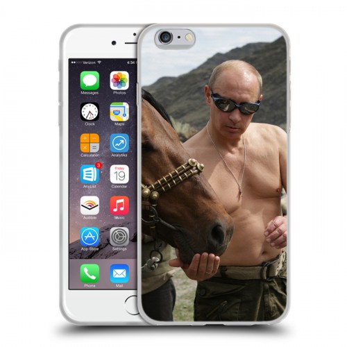 Дизайнерский силиконовый чехол для Iphone 6 Plus/6s Plus В.В.Путин