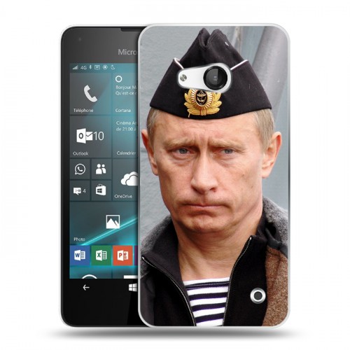 Дизайнерский пластиковый чехол для Microsoft Lumia 550 В.В.Путин