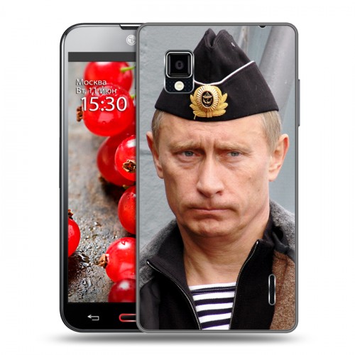 Дизайнерский пластиковый чехол для LG Optimus G В.В.Путин