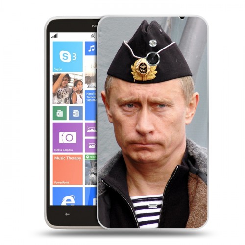 Дизайнерский пластиковый чехол для Nokia Lumia 1320 В.В.Путин