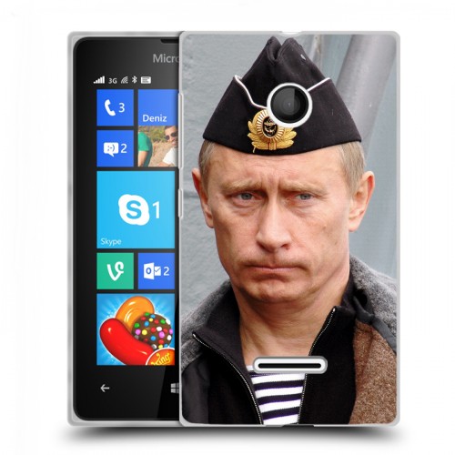 Дизайнерский пластиковый чехол для Microsoft Lumia 435 В.В.Путин