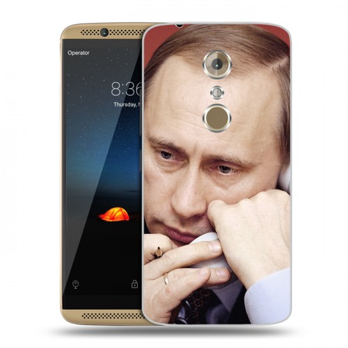 Дизайнерский пластиковый чехол для ZTE Axon 7 В.В.Путин