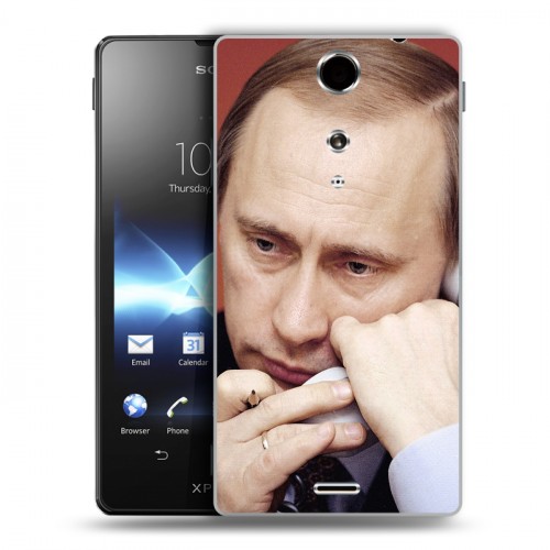 Дизайнерский пластиковый чехол для Sony Xperia TX В.В.Путин