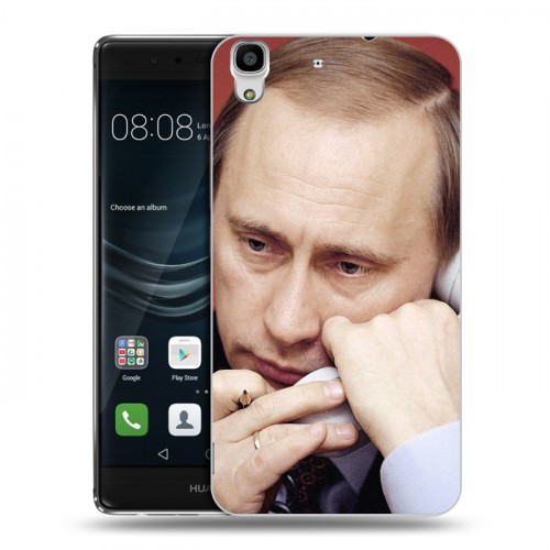 Дизайнерский пластиковый чехол для Huawei Y6II В.В.Путин