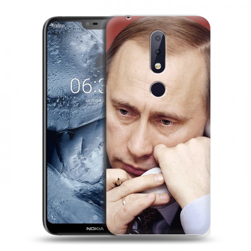 Дизайнерский силиконовый чехол для Nokia 6.1 Plus В.В.Путин