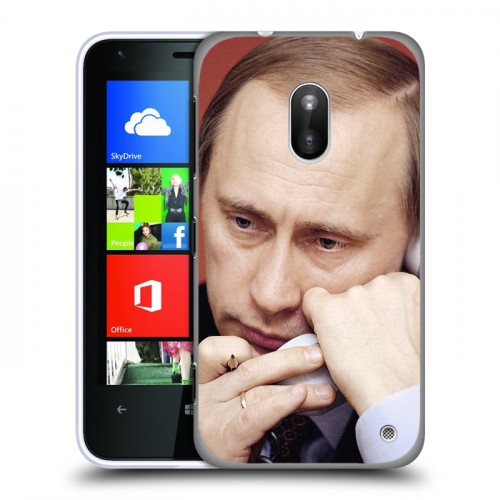 Дизайнерский пластиковый чехол для Nokia Lumia 620 В.В.Путин