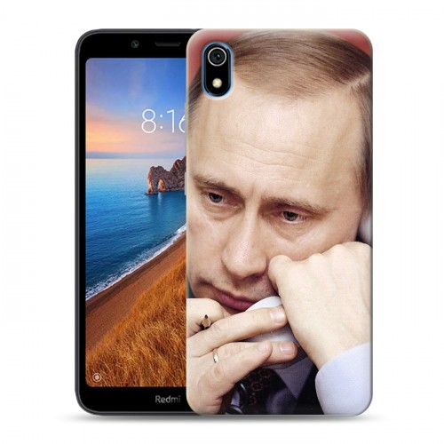 Дизайнерский силиконовый чехол для Xiaomi RedMi 7A В.В.Путин