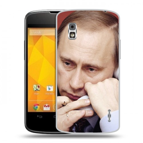 Дизайнерский пластиковый чехол для LG Google Nexus 4 В.В.Путин