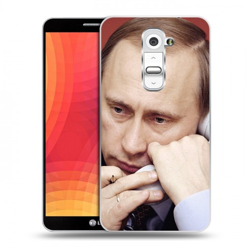 Дизайнерский пластиковый чехол для LG Optimus G2 В.В.Путин