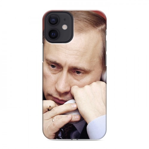 Дизайнерский силиконовый с усиленными углами чехол для Iphone 12 Mini В.В.Путин