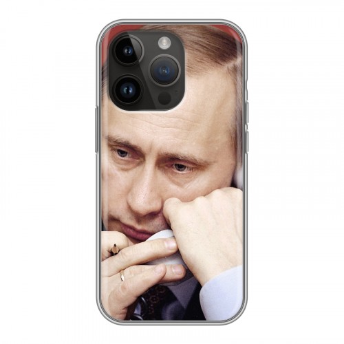 Дизайнерский силиконовый чехол для Iphone 14 Pro В.В.Путин