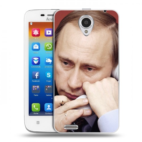 Дизайнерский пластиковый чехол для Lenovo S650 Ideaphone В.В.Путин