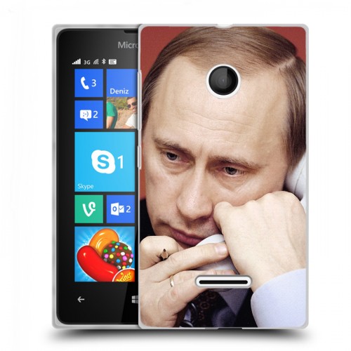 Дизайнерский пластиковый чехол для Microsoft Lumia 435 В.В.Путин