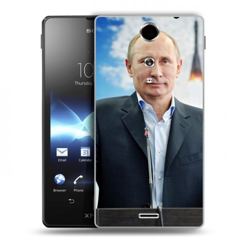 Дизайнерский пластиковый чехол для Sony Xperia TX В.В.Путин