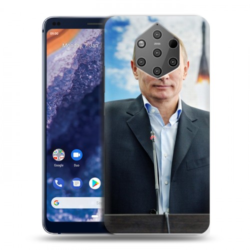 Дизайнерский силиконовый чехол для Nokia 9 PureView В.В.Путин