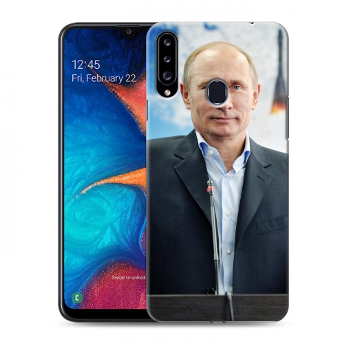 Дизайнерский пластиковый чехол для Samsung Galaxy A20s В.В.Путин