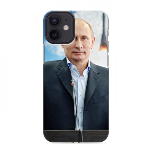 Дизайнерский силиконовый с усиленными углами чехол для Iphone 12 Mini В.В.Путин