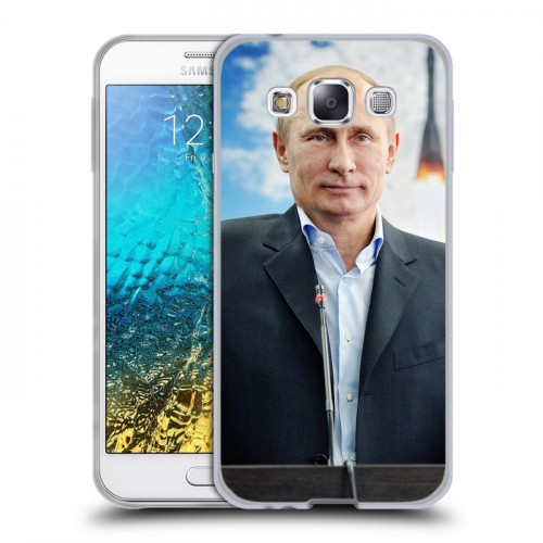 Дизайнерский пластиковый чехол для Samsung Galaxy E5 В.В.Путин