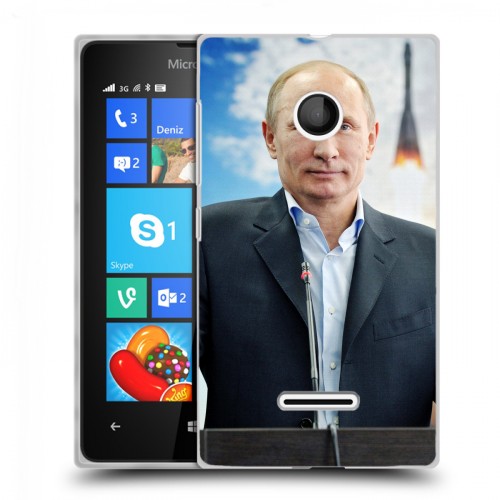 Дизайнерский пластиковый чехол для Microsoft Lumia 435 В.В.Путин