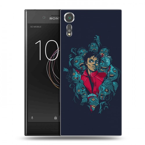 Дизайнерский пластиковый чехол для Sony Xperia XZs Майкл Джексон