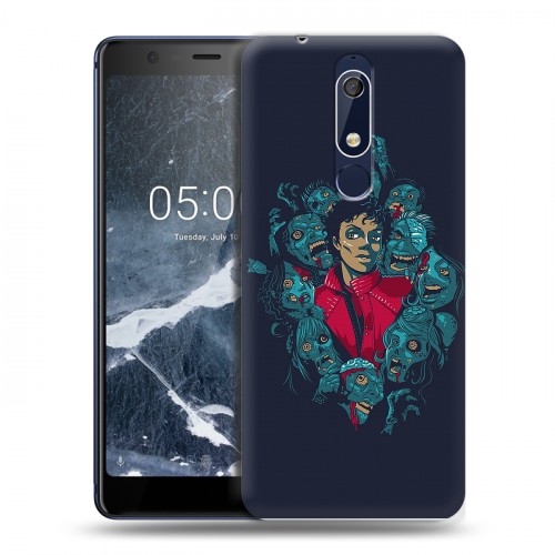 Дизайнерский пластиковый чехол для Nokia 5.1 Майкл Джексон