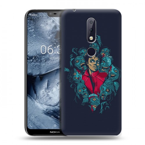 Дизайнерский силиконовый чехол для Nokia 6.1 Plus Майкл Джексон