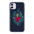 Дизайнерский силиконовый чехол для Iphone 11 Майкл Джексон