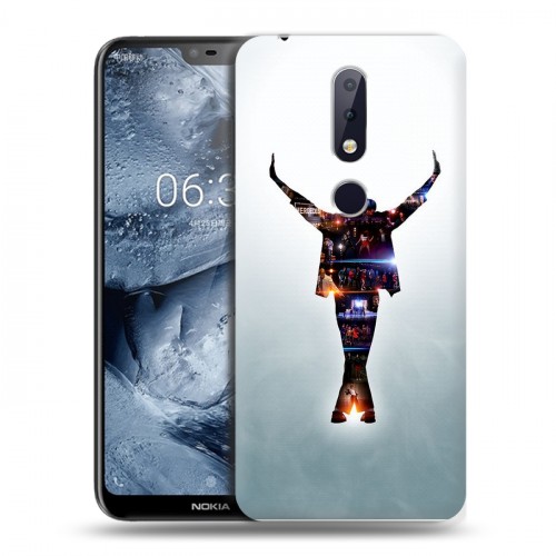 Дизайнерский пластиковый чехол для Nokia 6.1 Plus Майкл Джексон