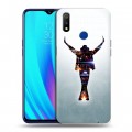 Дизайнерский силиконовый с усиленными углами чехол для Realme 3 Pro Майкл Джексон