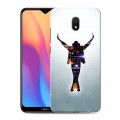 Дизайнерский силиконовый с усиленными углами чехол для Xiaomi RedMi 8A Майкл Джексон