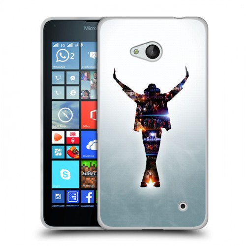 Дизайнерский пластиковый чехол для Microsoft Lumia 640 Майкл Джексон