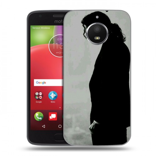 Дизайнерский силиконовый чехол для Motorola Moto E4 Plus Майкл Джексон