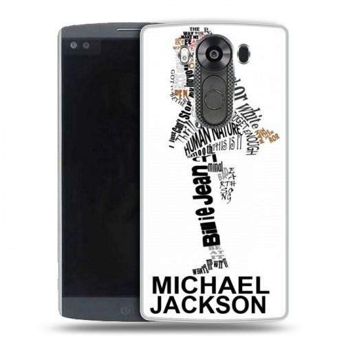 Дизайнерский пластиковый чехол для LG V10 Майкл Джексон