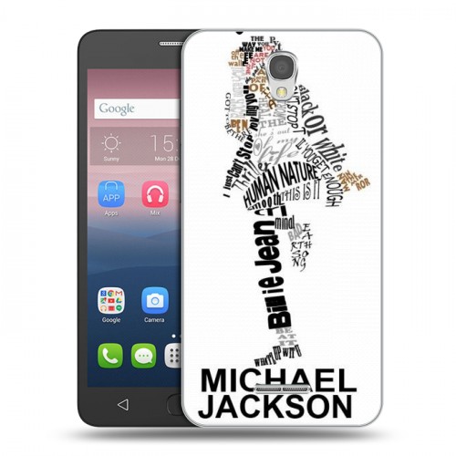 Дизайнерский силиконовый чехол для Alcatel Pop 4 Майкл Джексон