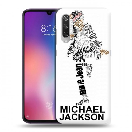 Дизайнерский силиконовый с усиленными углами чехол для Xiaomi Mi9 Майкл Джексон