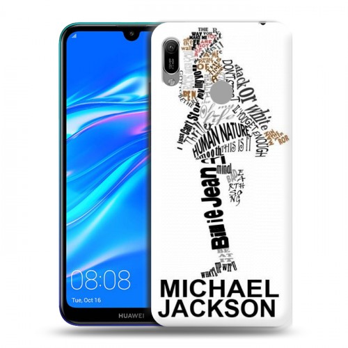 Дизайнерский пластиковый чехол для Huawei Y6 (2019) Майкл Джексон