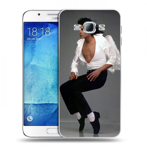 Дизайнерский пластиковый чехол для Samsung Galaxy A8 Майкл Джексон