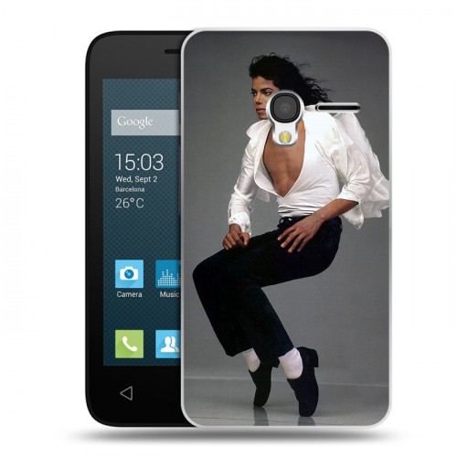 Дизайнерский пластиковый чехол для Alcatel One Touch Pixi 3 (4.0) Майкл Джексон